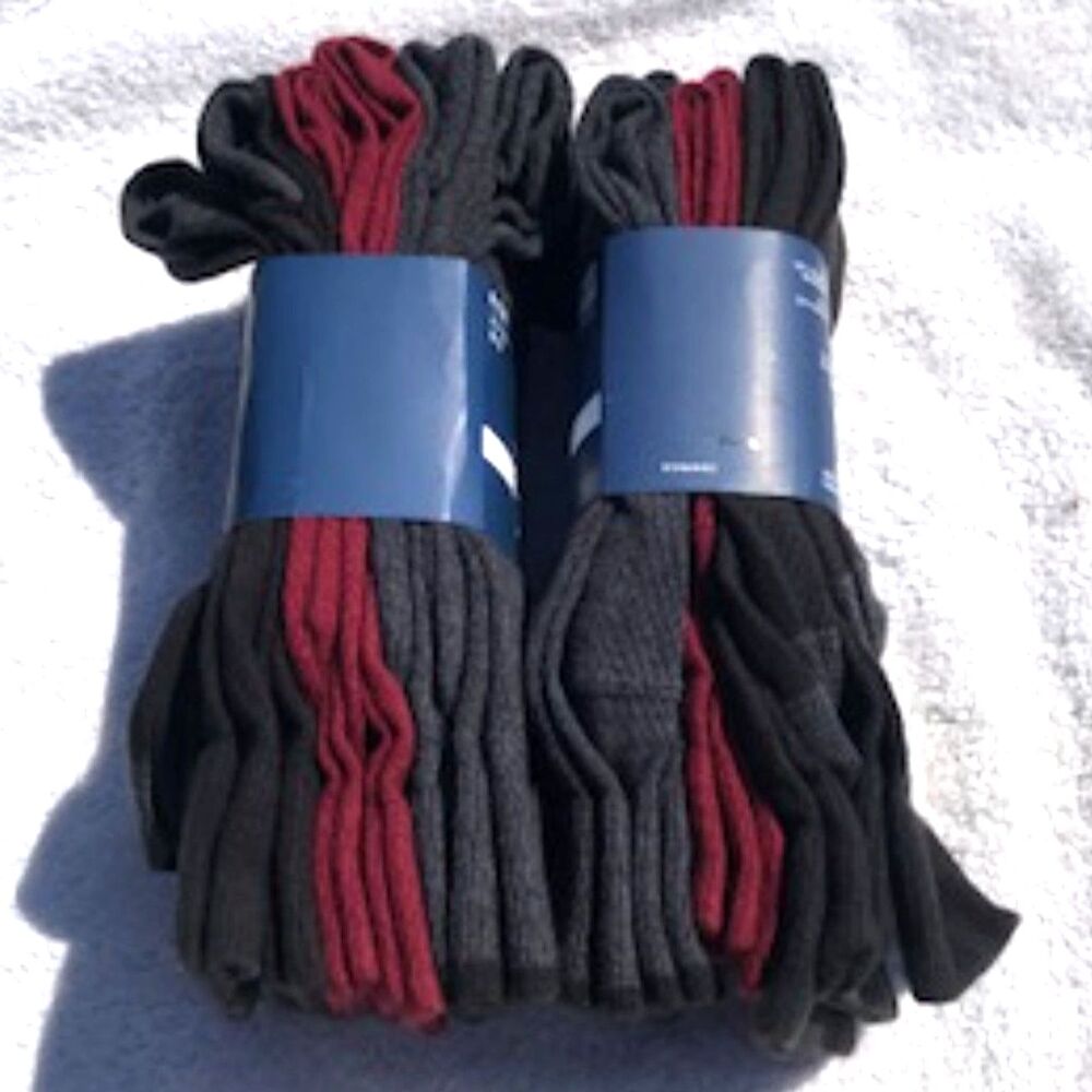 Size: 6-12 Dress Socks . (6) Pair Sleeves Assorted Colors . [2} Sleeve Bundle